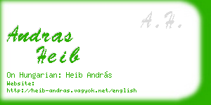 andras heib business card